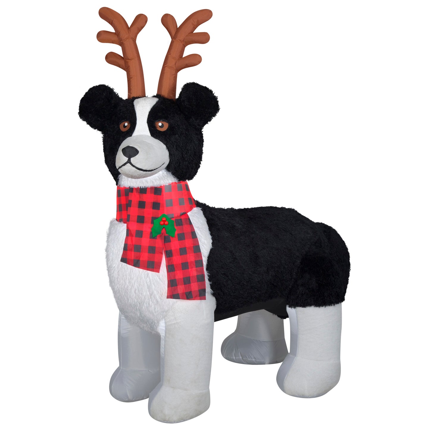 6-Ft Border Collie Christmas Inflatable
