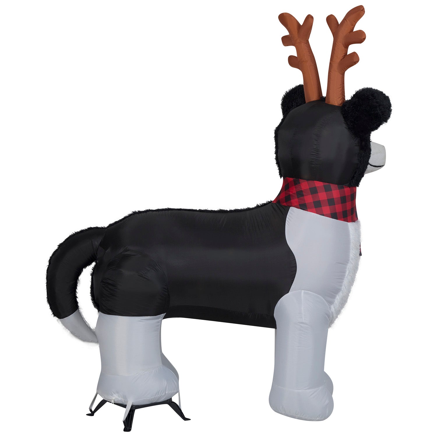Gemmy Christmas Inflatable Border Collie, 6 ft Tall, Multi