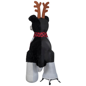 Gemmy Christmas Inflatable Border Collie, 6 ft Tall, Multi
