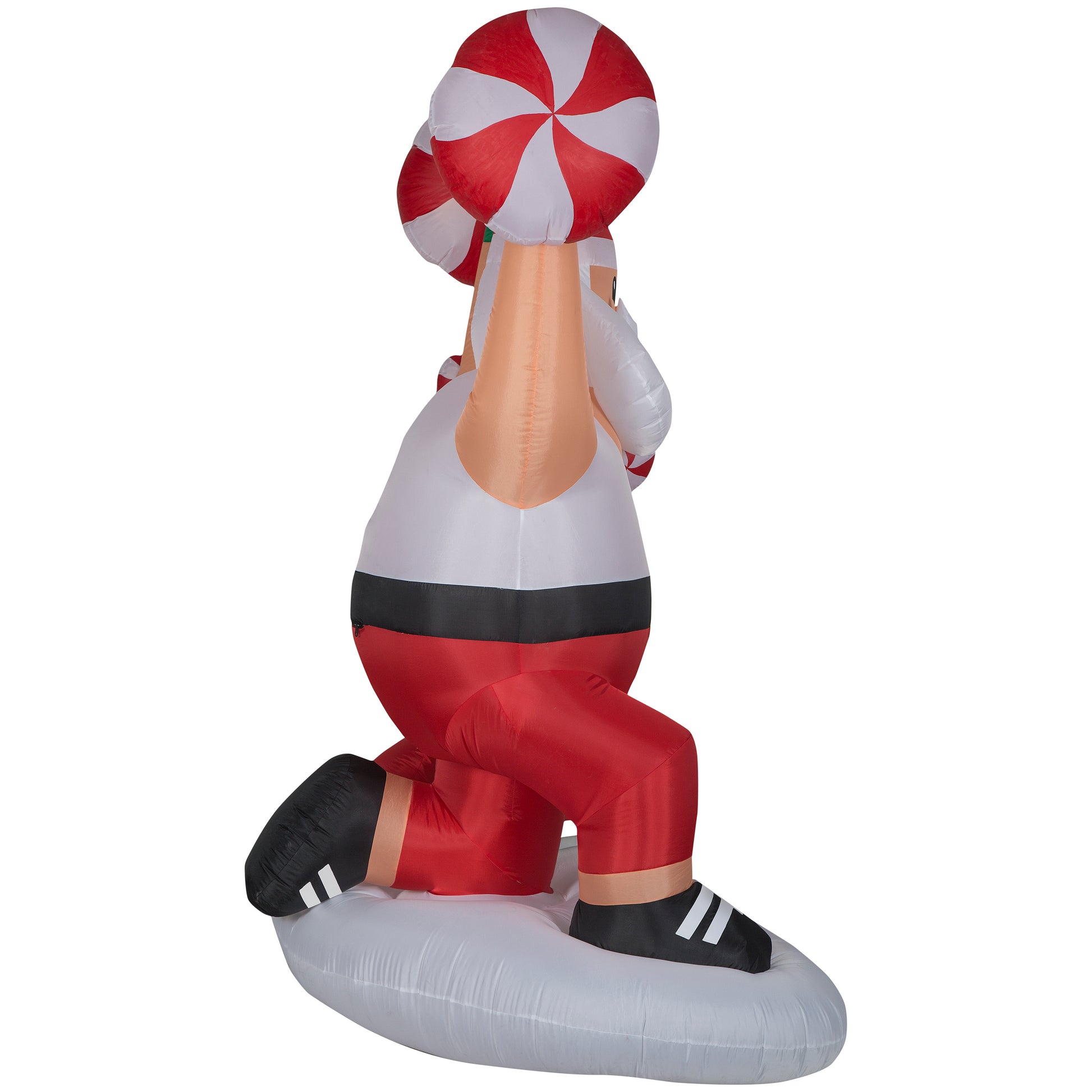 6.5-Ft Santa and Mrs. Claus Workout Scene Christmas Inflatable image 3