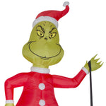 Load image into Gallery viewer, Gemmy Christmas Airblown Inflatable Grinch and Max in Sleigh Colossal Scene Dr. Seuss , 12 ft Tall
