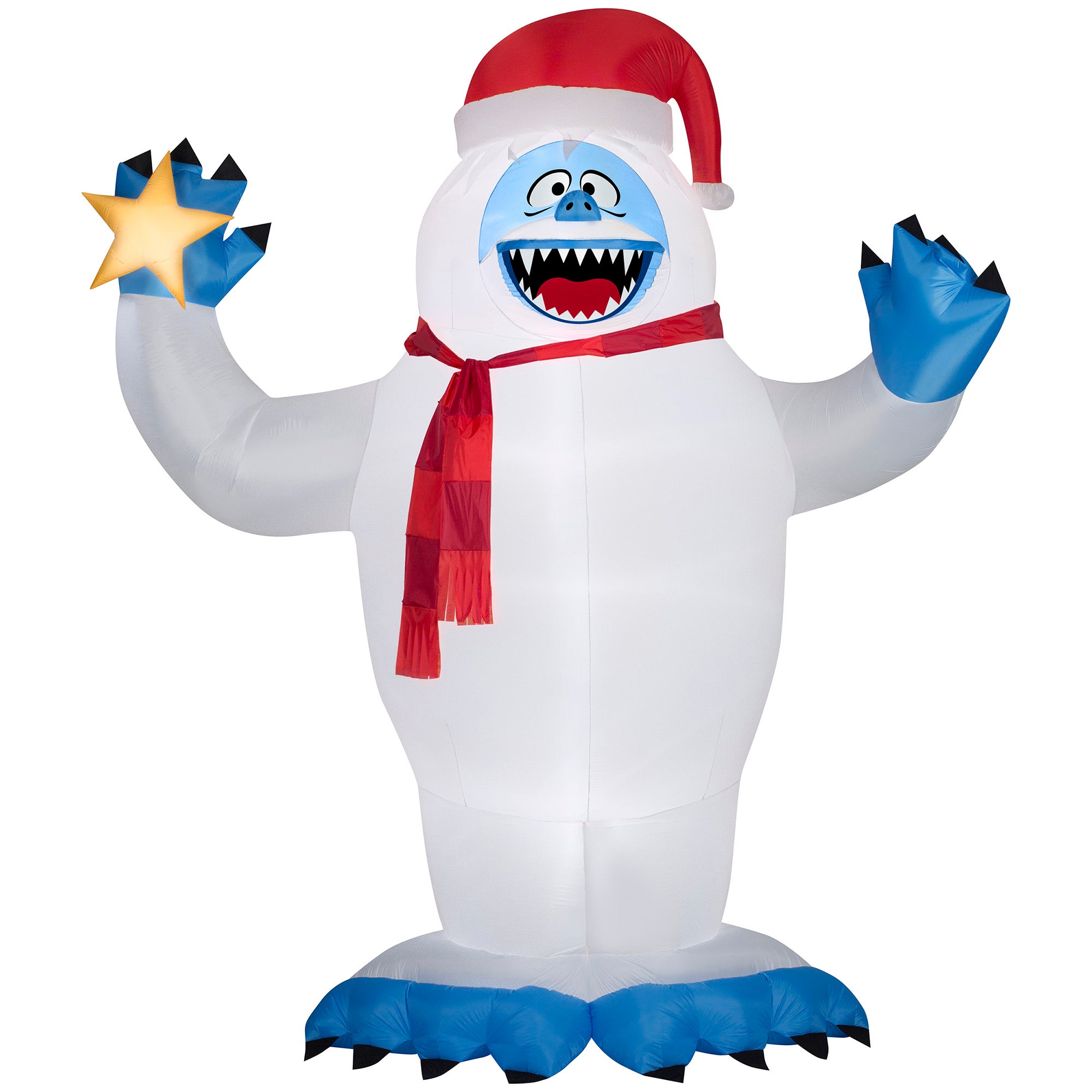 12' Airblown Bumble w/ Santa Hat Christmas Inflatable