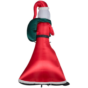 Gemmy Giant Christmas Inflatable Jack Skellington as Sandy Claws, 10 ft Tall, Multi