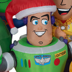 Load image into Gallery viewer, Gemmy Christmas Airblown Inflatable Toy Story w/Sleigh Scene Disney , 5 ft Tall, Multi

