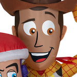 Load image into Gallery viewer, Gemmy Christmas Airblown Inflatable Toy Story w/Sleigh Scene Disney , 5 ft Tall, Multi

