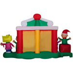 Load image into Gallery viewer, Gemmy Giant Christmas Inflatable Peanuts Gang Stage Scene, 7 ft Tall, Multi

