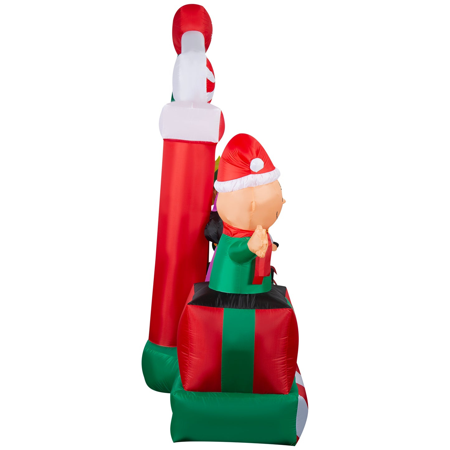 7-Ft Giant Peanuts Gang Stage Scene Christmas Inflatable image 3