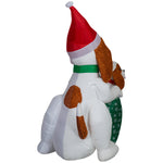 Load image into Gallery viewer, Gemmy Christmas Inflatable Dog Family Scene, 6 ft Tall, Multi
