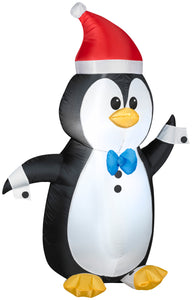 4' Airblown Outdoor Penguin in Tuxedo Christmas Inflatable