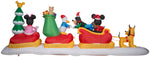 Load image into Gallery viewer, Gemmy Animated Christmas Airblown Inflatable Mickey and Friends Sleigh Scene Disney, 6 ft Tall
