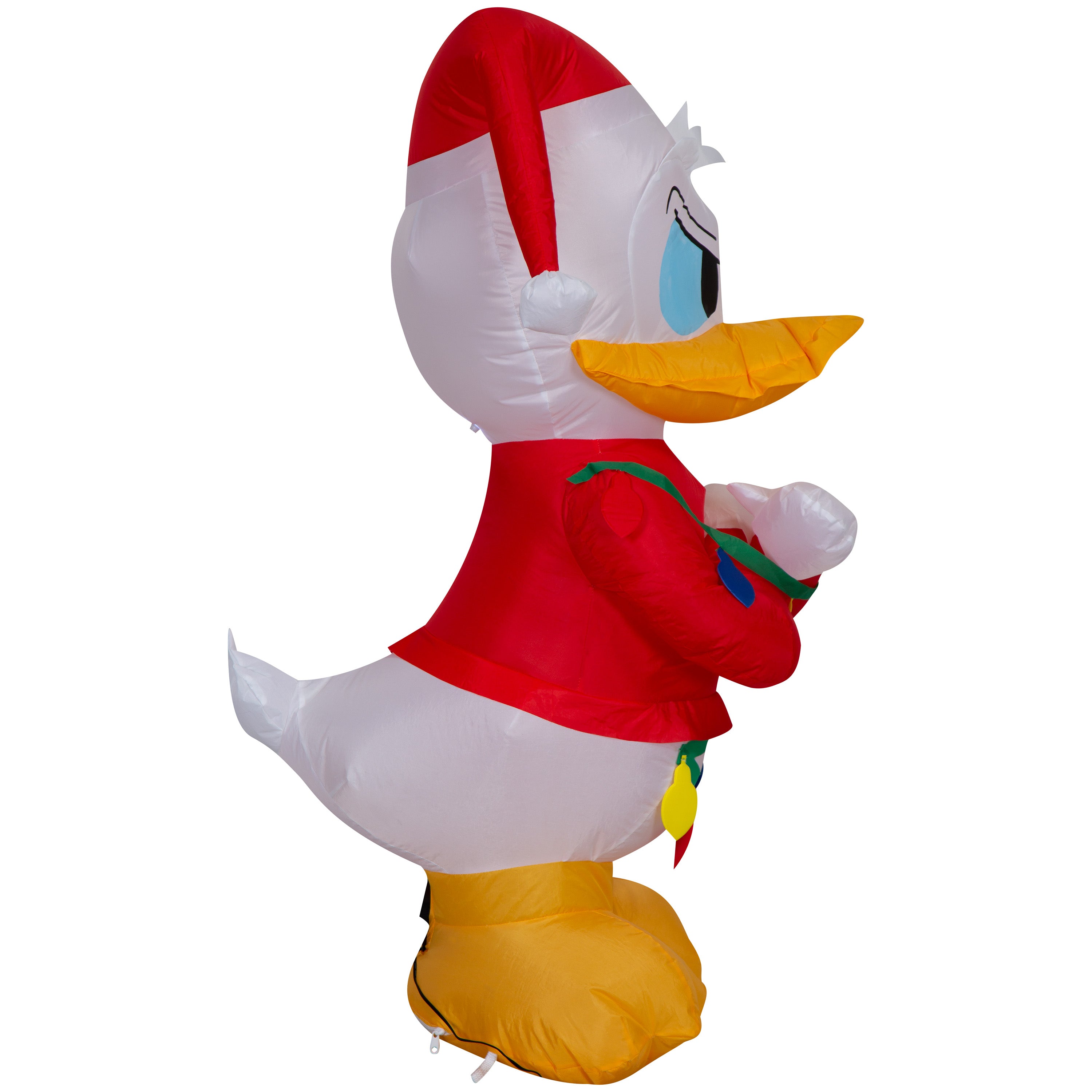 Gemmy Christmas Airblown Inflatable Donald Duck in Sweater w/Lights Disney , 3.5 ft Tall