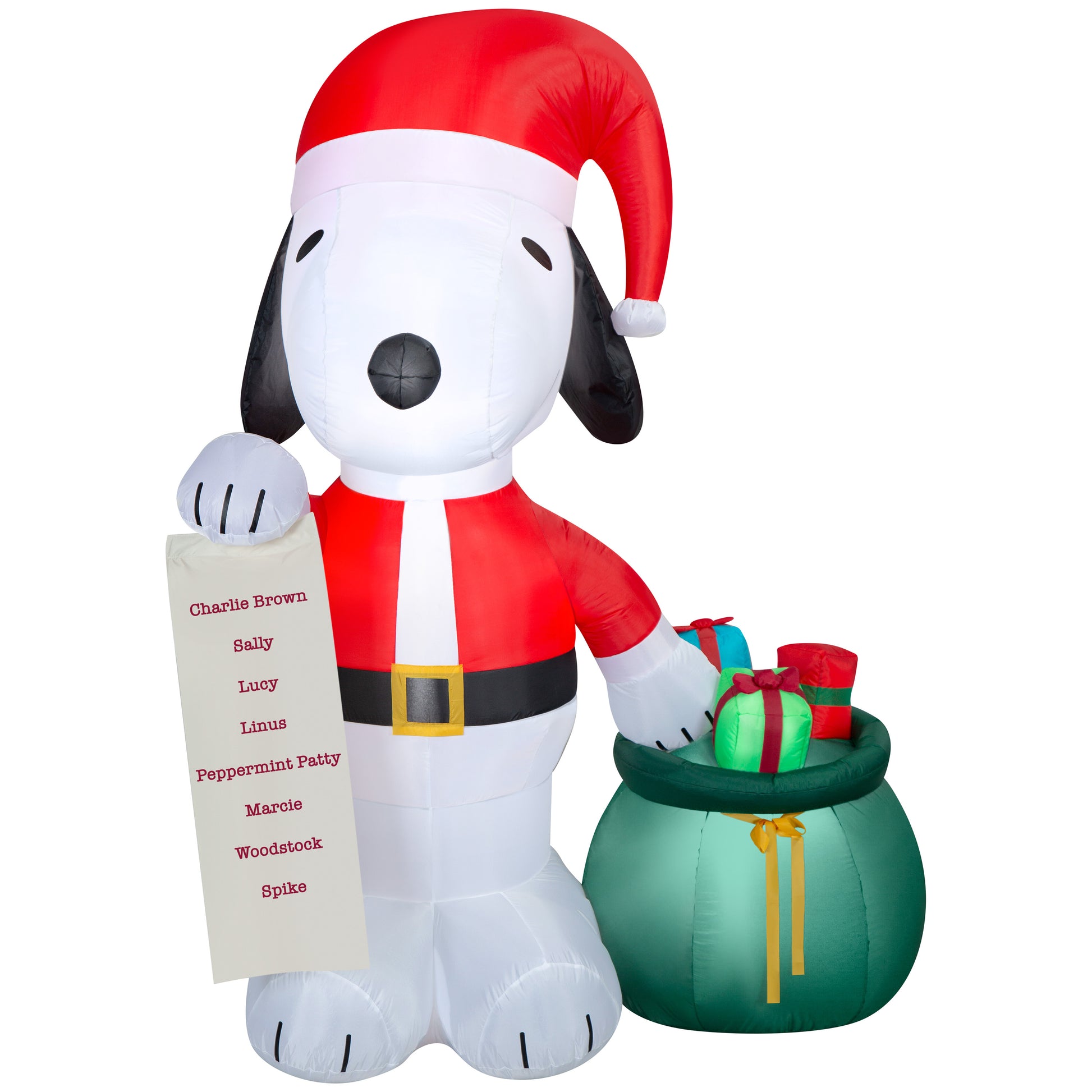 6.5-Ft Peanuts Snoopy with List and Gift Sack Christmas Inflatable