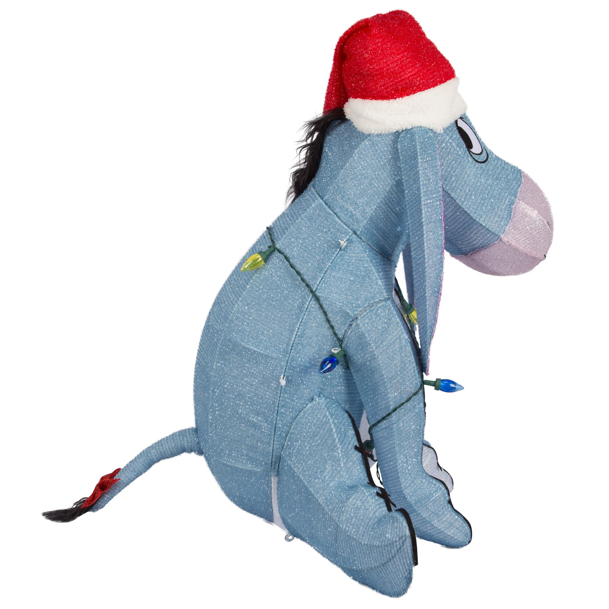 3D Holiday Lighted Tinsel Sculpture Eeyore 28" Disney image 4