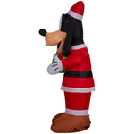 Load image into Gallery viewer, Gemmy Christmas Inflatable Goofy in Santa Suit, 4 ft Tall, Multi
