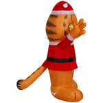Load image into Gallery viewer, Gemmy Christmas Inflatable Garfield in Santa Suit, 3.5 ft Tall, Multi
