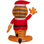 Load image into Gallery viewer, Gemmy Christmas Inflatable Garfield in Santa Suit, 3.5 ft Tall, Multi

