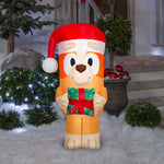Load image into Gallery viewer, Gemmy Christmas Inflatable Bingo with Present (Bluey), 3.5 ft Tall, Multi

