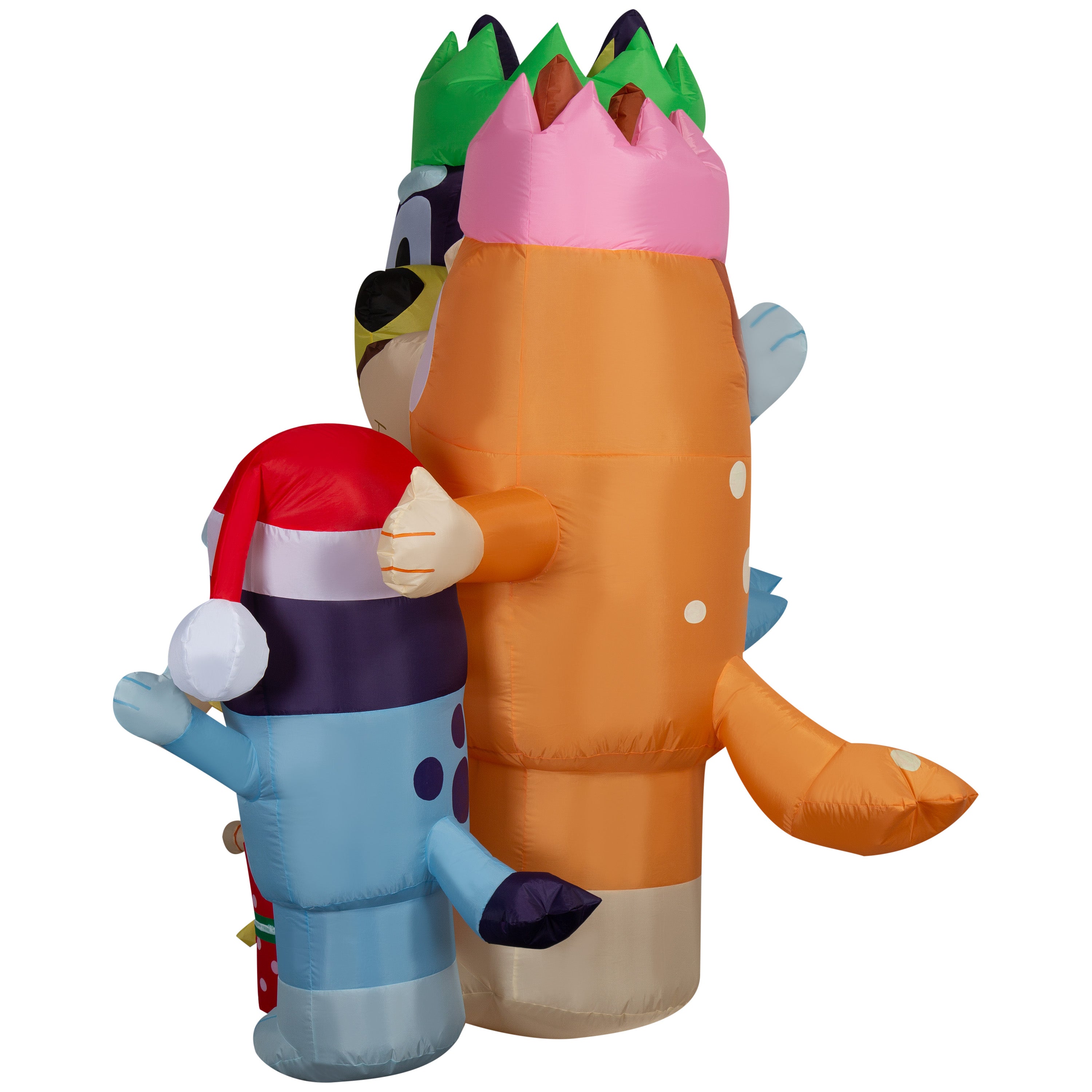 Gemmy Christmas Inflatable Bluey and Family Scene, 6 ft Tall, Multi