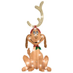 Load image into Gallery viewer, Gemmy Dr. Seuss Max Tinsel Yard Sculpture, 30-Inch, Pre-Lit LED Christmas Decor
