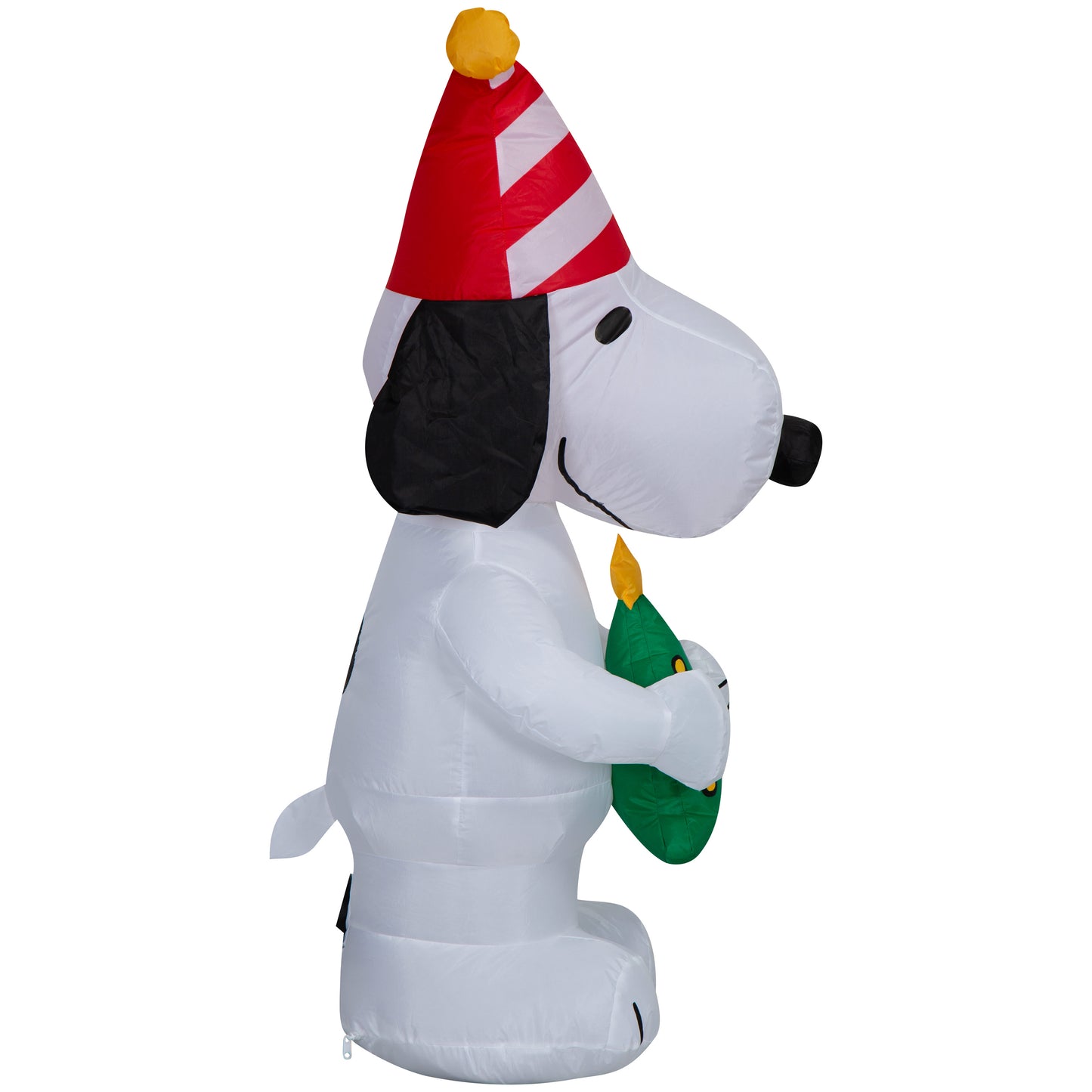 Inflatable Snoopy w/ Stylized Christmas Tree and Red/White Striped Hat Peanuts, 3.5 ft Tall image 4