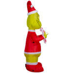 Load image into Gallery viewer, Gemmy Christmas Airblown Inflatable Grinch Holding Candy Cane Hearts S LG Dr. Seuss, 6.5 ft Tall
