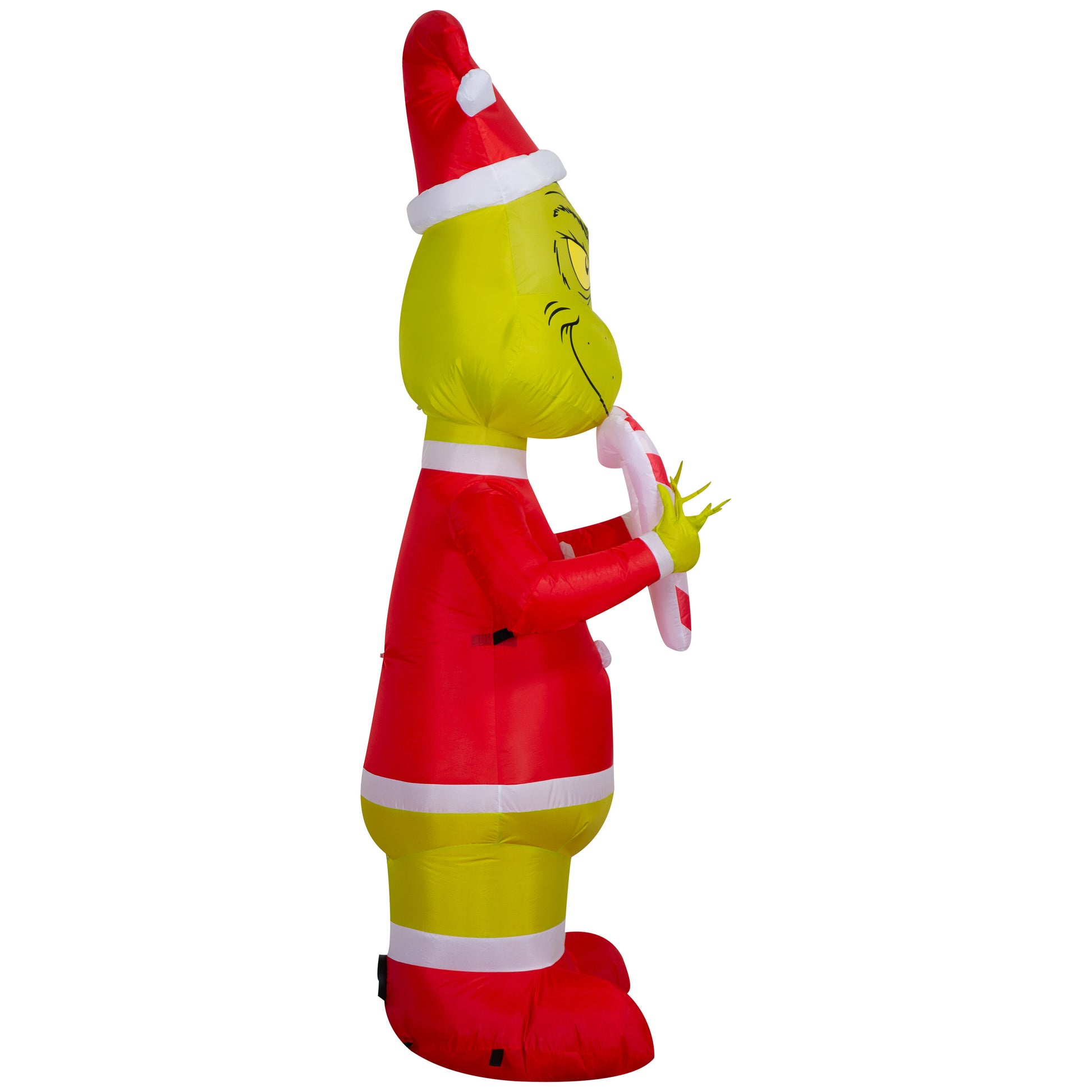 6.5-Ft Grinch Holding Candy Cane Hearts Christmas Inflatable image 4