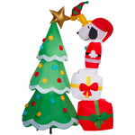 Load image into Gallery viewer, Gemmy Airblown Peanuts Snoopy with Woodstock Decorating Tree Christmas Inflatable, 6-Ft, LED Yard Decor

