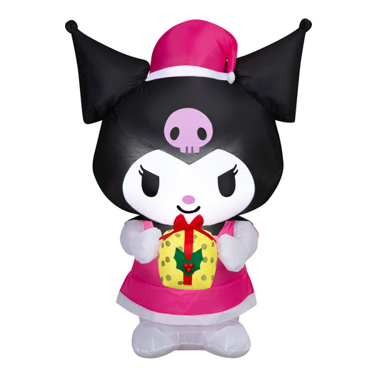 4.5-Ft Sanrio Kuromi with Yellow Present Christmas Inflatable