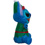 Load image into Gallery viewer, Gemmy Airblown Disney Stitch As Elf Christmas Inflatable, 4.5-Ft, LED Yard Decor
