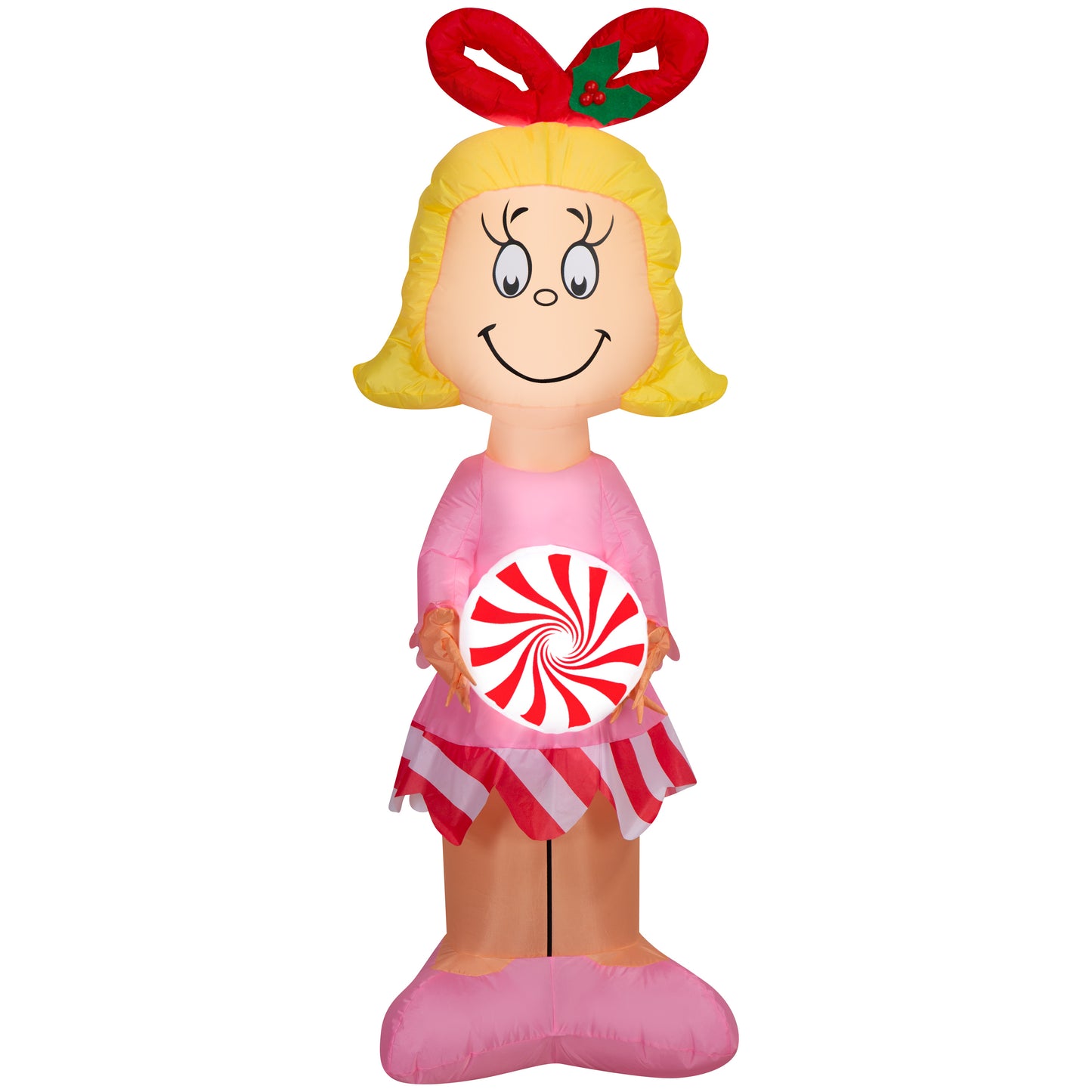 5-Ft Dr. Seuss Cindy Lou Who with Peppermint Christmas Inflatable