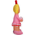 Load image into Gallery viewer, Gemmy Airblown Dr. Seuss Cindy Lou Who with Peppermint Christmas Inflatable, 5-Ft, LED Yard Decor
