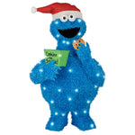 Load image into Gallery viewer, Gemmy Sesame Street Cookie Monster Tinsel Yard Sculpture, 32-Inch, Pre-Lit LED Christmas Decor
