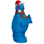 Load image into Gallery viewer, Gemmy Airblown Sesame Street Cookie Monster with Santa Hat and Scarf Christmas Inflatable, 3.5-Ft, LED Yard Decor
