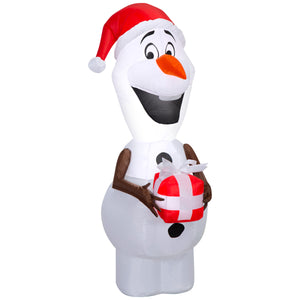 Gemmy Christmas Airblown Inflatable Holiday Olaf Disney, 3.5 ft Tall, Multicolored