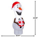 Load image into Gallery viewer, Gemmy Christmas Airblown Inflatable Holiday Olaf Disney, 3.5 ft Tall, Multicolored
