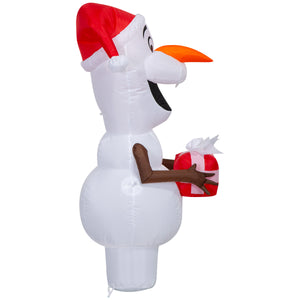 Gemmy Christmas Airblown Inflatable Holiday Olaf Disney, 3.5 ft Tall, Multicolored