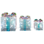 Load image into Gallery viewer, Gemmy Lighted Gift Boxes, Set of 3, LED Christmas Yard Decor
