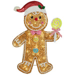 Load image into Gallery viewer, Gemmy Gingerbread Man Christmas Decoration 36 Inch Pre-Lit LED Indoor/Outdoor Holiday Decor
