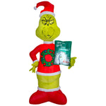 Load image into Gallery viewer, Gemmy Airblown Grinch Fuzzy Plush Grinch Christmas Inflatable, 10-Ft, LED Yard Decor
