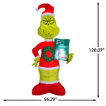 Load image into Gallery viewer, Gemmy Airblown Grinch Fuzzy Plush Grinch Christmas Inflatable, 10-Ft, LED Yard Decor
