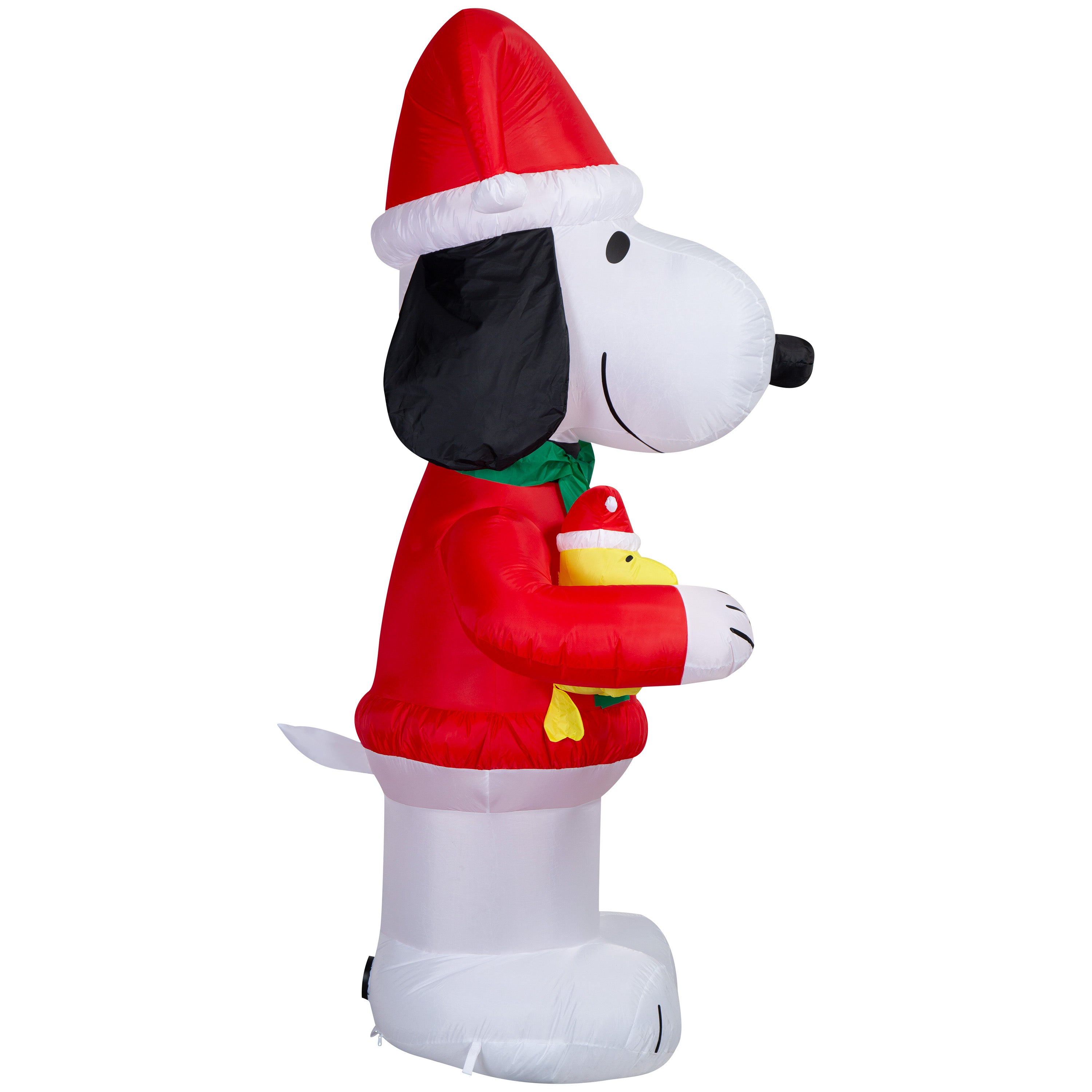 Gemmy Christmas Airblown Inflatable Snoopy in Snowflake Sweater Peanuts, 8 ft Tall