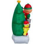 Load image into Gallery viewer, Gemmy Airblown Peanuts Charlie Brown, Snoopy and Woodstock Skating Scene Christmas Inflatable, 5-Ft, LED Yard Decor
