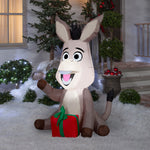 Load image into Gallery viewer, Gemmy Airblown Shrek Donkey with Present Christmas Inflatable, 3.5-Ft, LED Yard Decor
