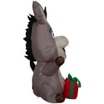Load image into Gallery viewer, Gemmy Airblown Shrek Donkey with Present Christmas Inflatable, 3.5-Ft, LED Yard Decor
