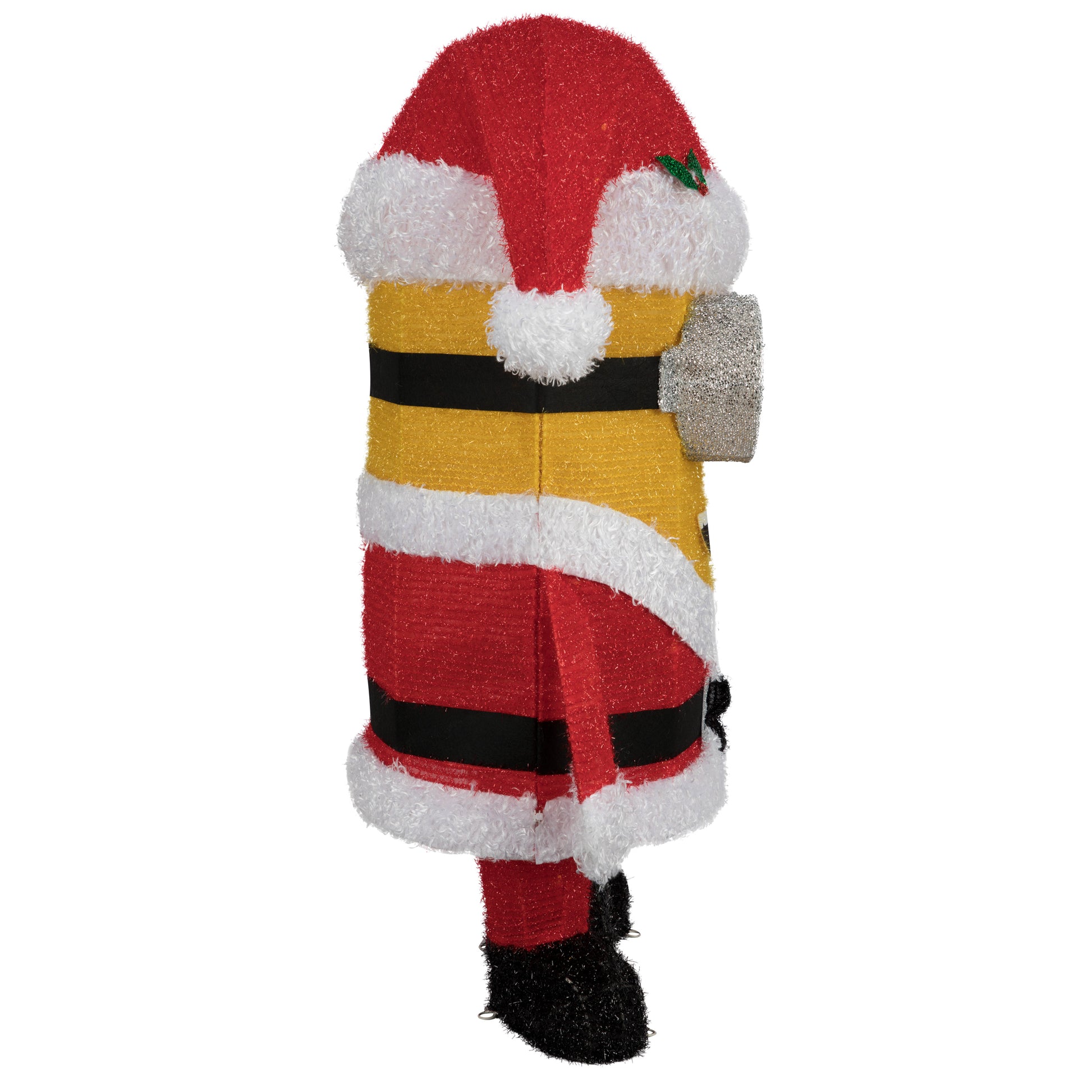39-Inch Minion Dave as Santa Tinsel Sculpture image 4