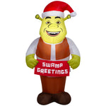 Load image into Gallery viewer, Gemmy Airblown Shrek with Santa Hat Christmas Inflatable, 3.5-Ft, LED Yard Decor
