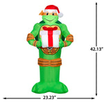 Load image into Gallery viewer, Gemmy Airblown TMNT Michelangelo with Present Christmas Inflatable, 3.5-Ft, LED Yard Decor
