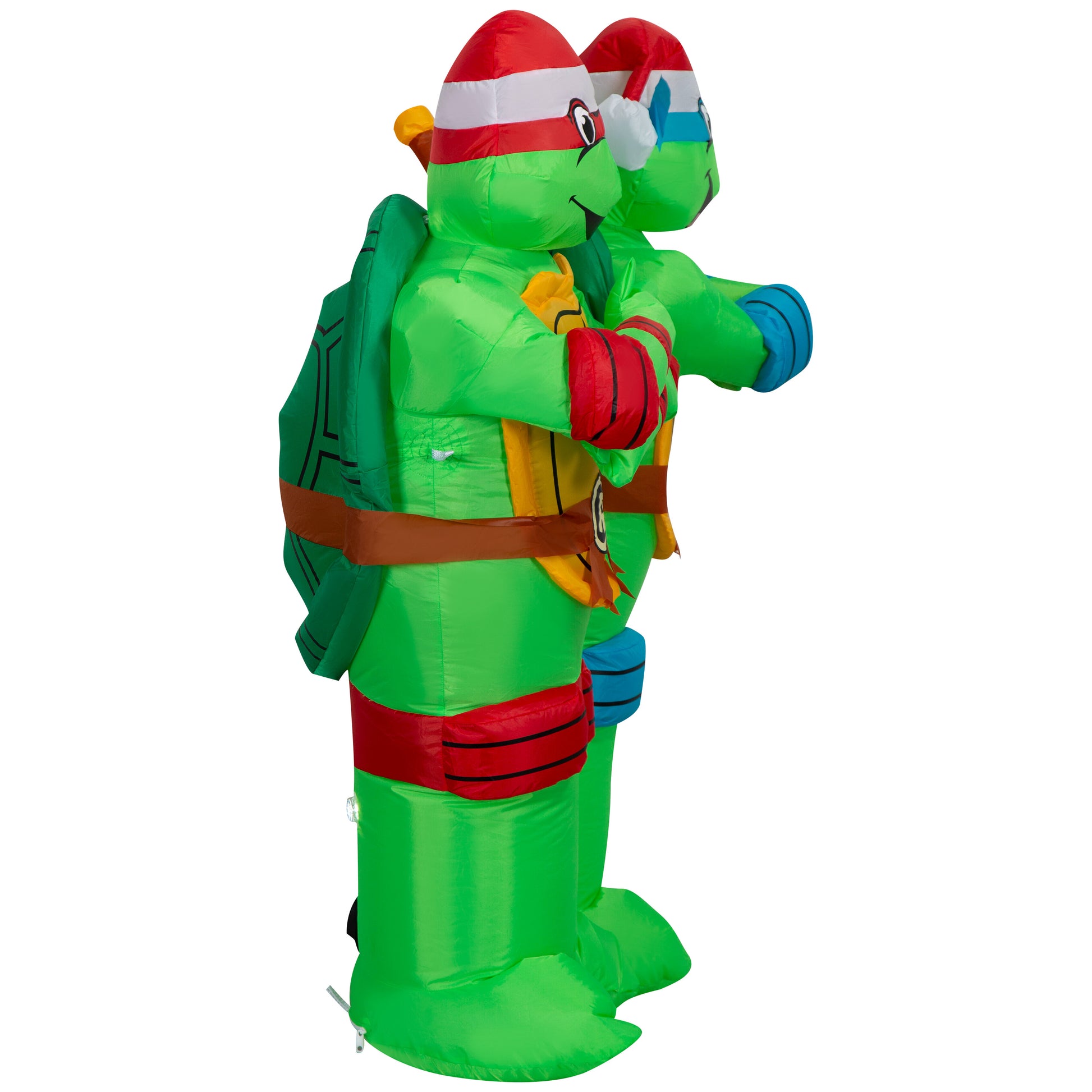4-Ft TMNT Leonardo and Raphael Scene Christmas Inflatable image 4