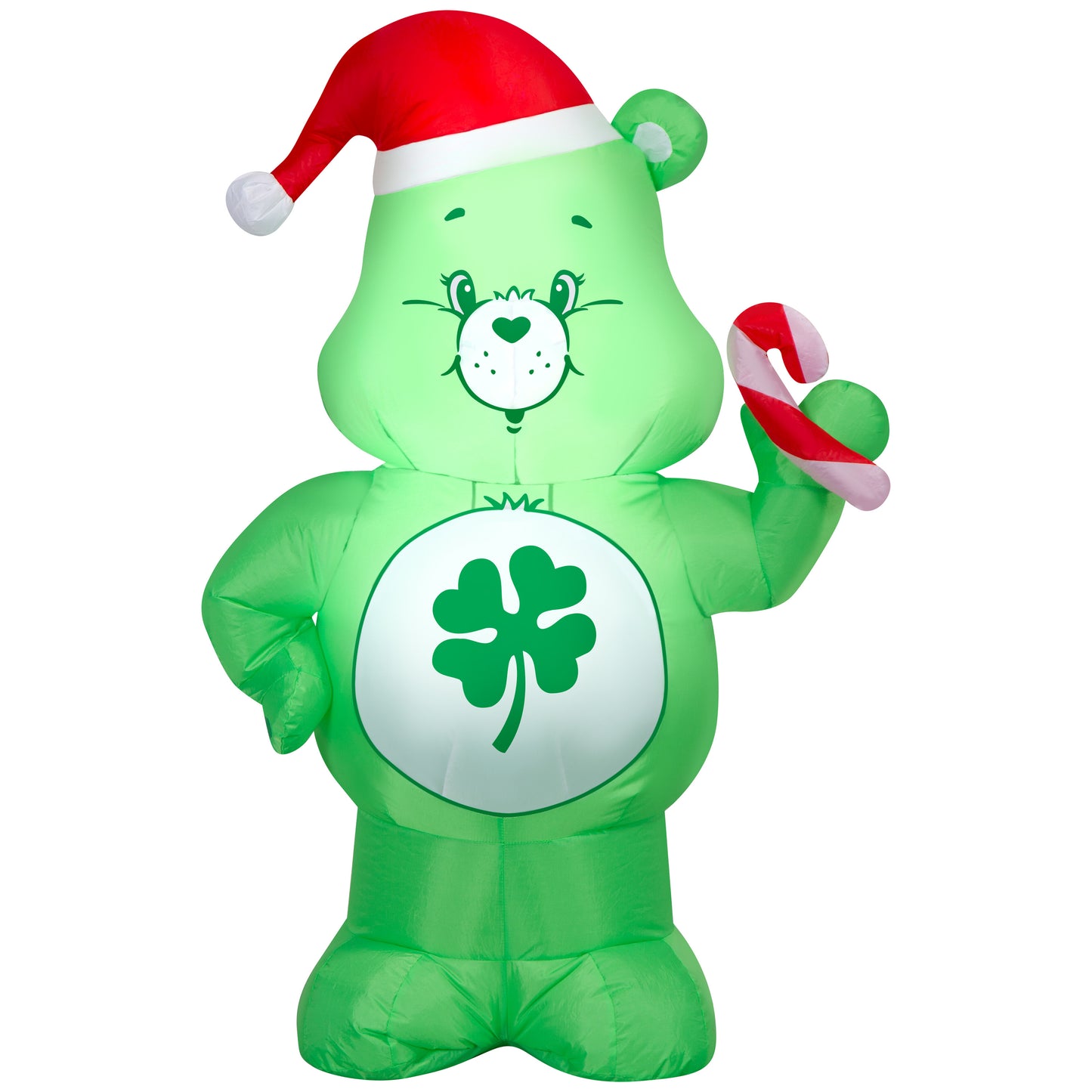 3.5-Ft Care Bears Good Luck Bear with Candy Cane Christmas Inflatable