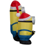 Load image into Gallery viewer, Gemmy Airblown Minions Kevin and Stuart Scene Christmas Inflatable, 4-Ft, LED Yard Decor
